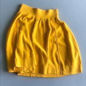 Sonia Rykiel / HM (sz 27) 2001 collection yellow daffodil mini skirt